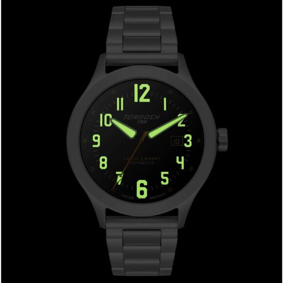 New Torgoen TN-1299 T56 Automatic 44mm Steel Bracelet Watch - Picture 4 of 4